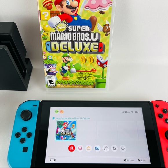 Nintendo Switch - Neon Blue + Neon Red Joy-Con and Game - Picture 15 of 16